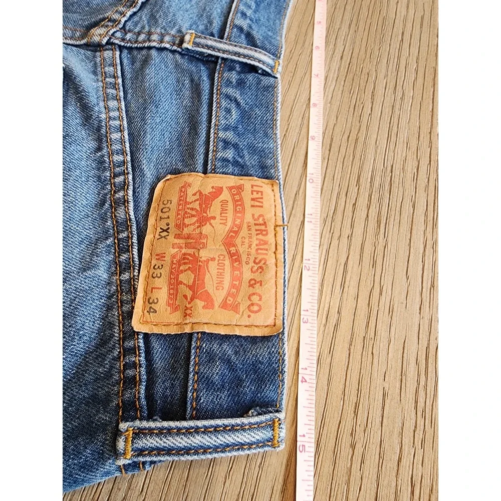 🔥VTG 501XX 90s Levis Jeans 33x34 Straight Leg. Streetwear skatecore Grunge Y2K